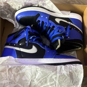 Nike air Jordan 1s blue and black limit edition
